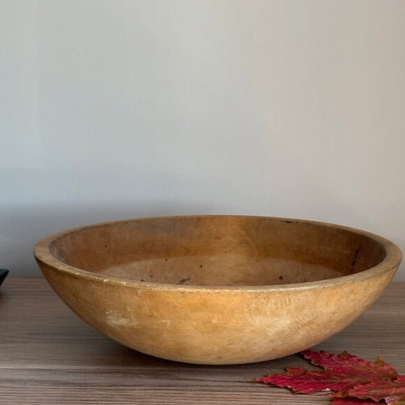 French Antique Bread Dough Bowl - Picture 3 of 3